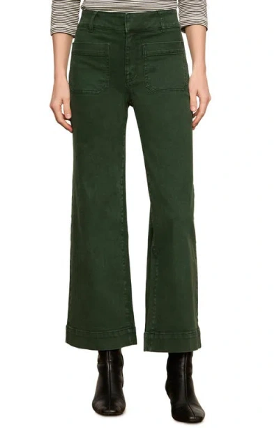 Sanctuary Chelsea Patch Pocket Wide Leg Jeans In Green
