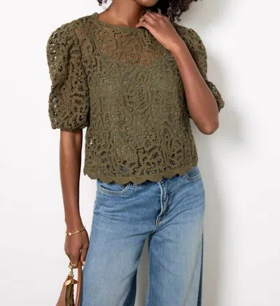 Sanctuary Cherished Lace Tee In Kalamata In Green