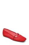 Sanctuary Chic Mary Jane Flat In Coral Red