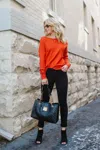 Sanctuary Chill Out Sweater In Agate In Orange