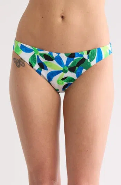 Sanctuary Cinched Bikini Bottoms In White