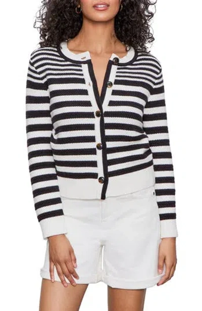 Sanctuary City Summer Stripe Cotton Cardigan In Multi