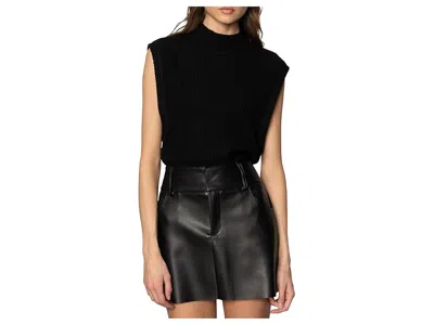 Sanctuary City Sweater Shell Top In Black