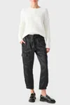 Sanctuary Classy Cargo Trouser In Black In Black
