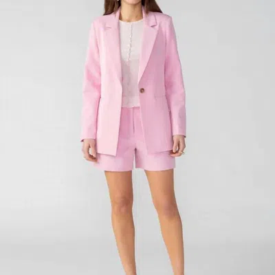 Sanctuary Clothing Bryce Woven Blazer In Pink