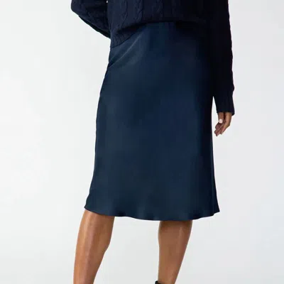 Sanctuary Clothing Everyday Midi Skirt In Blue