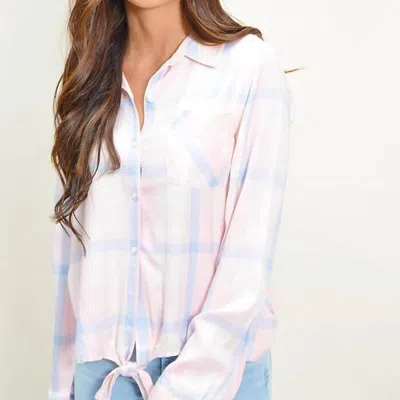 Sanctuary Clothing Haley Tie Front Shirt In White