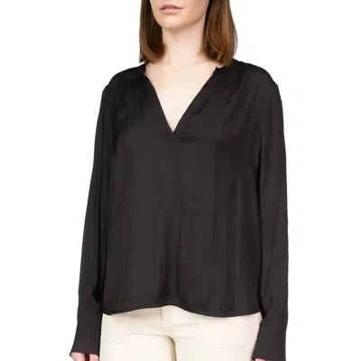 Sanctuary Clothing Lizzie Sateen Tunic In Black