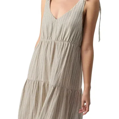 Sanctuary Clothing Move Striped Maxi Dress In Beige In Neutral