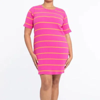 Sanctuary Clothing Must Have Stripe Dress In Tangerine Tart In Pink