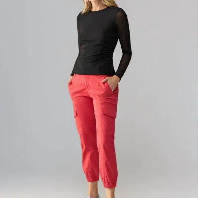 Sanctuary Clothing Rebel Cargo Pant In Roccoco In Red
