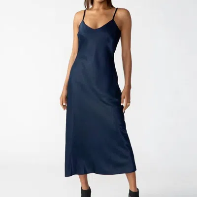 Sanctuary Clothing Slip Midi Dress In Blue
