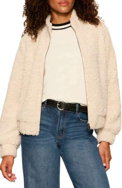 Sanctuary Cloud Nine Faux Fur Bomber Jacket In Neutral
