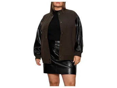 Sanctuary Club Varsity Jacket In Green