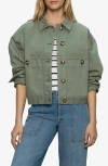 Sanctuary Utility Denim Shacket Jacket In Dark Spruce
