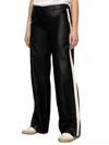 Sanctuary Coated-twill Track Pants In Black