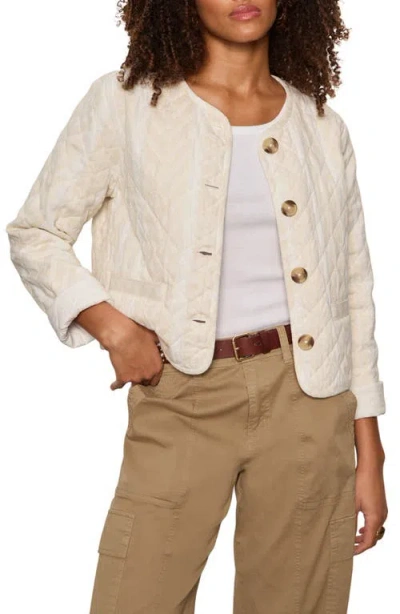 Sanctuary Coco Geo Quilted Jacket In Neutral