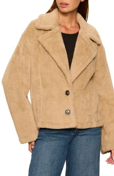 Sanctuary Colette Faux Fur Jacket In Brown