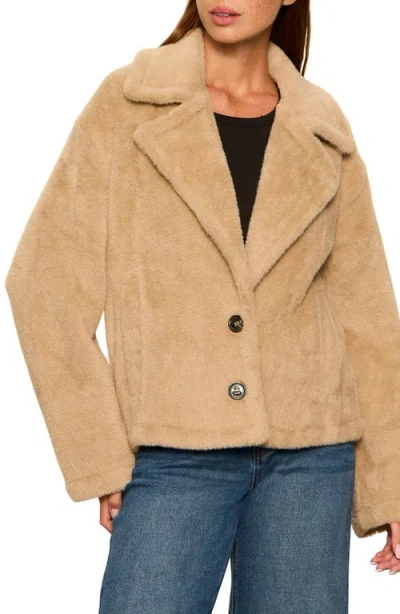 Sanctuary Colette Faux Fur Jacket In Brown