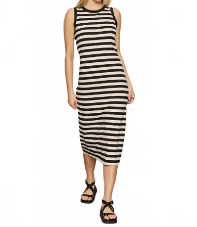 Sanctuary Stripe Sleeveless Tiered Organic Cotton Blend Maxi Dress In Multi