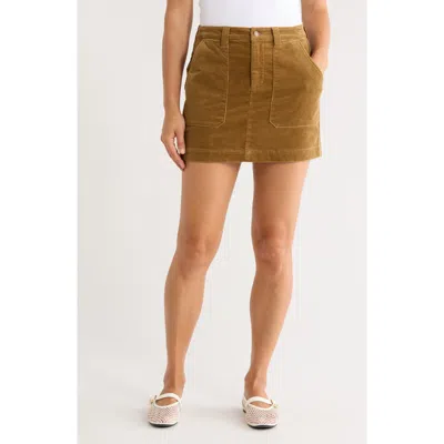 Sanctuary Corduroy Gold Coast Miniskirt In Brown