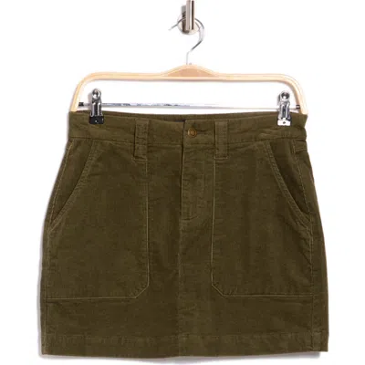 Sanctuary Corduroy Gold Coast Miniskirt In Green