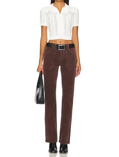 Sanctuary Corduroy Hayden Bootcut Pants In Brown Sugar