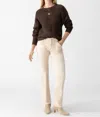 Sanctuary Velveteen Hayden Bootcut Pants In Toasted Almond In Multi