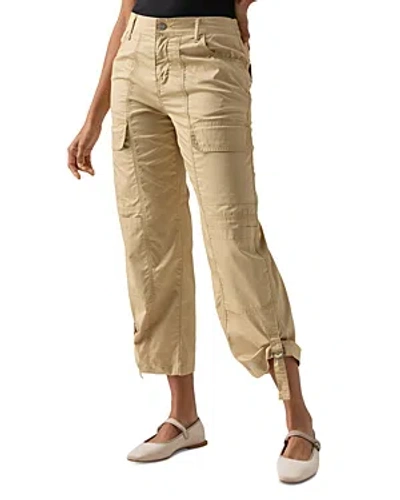 Sanctuary Cali Straight Leg Crop Cargo Pants In True Khaki