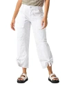 Sanctuary Cali Straight Leg Crop Cargo Pants In White