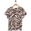 Sanctuary Cotton Blend Pocket T-shirt In Brown