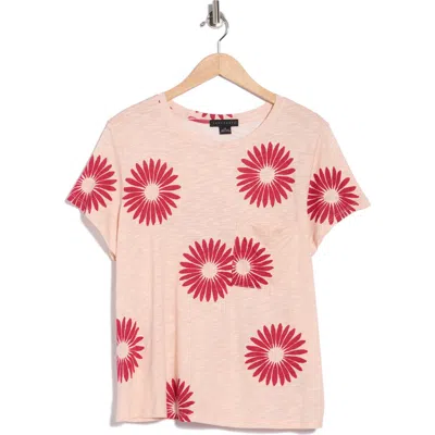 Sanctuary Cotton Blend Pocket T-shirt In Animal Print