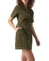 Sanctuary Reissue Cargo Minidress In Burnt Olive