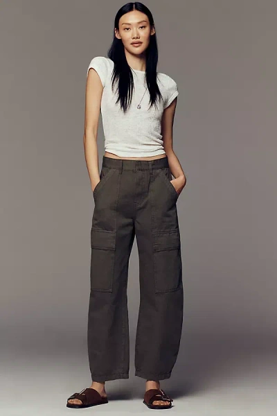 Sanctuary Cotton Boyfriend Utility Pants In Green