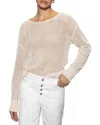 Sanctuary Cotton Open Knit Sweater In Muslin