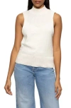 Sanctuary Cotton Turtleneck Sweater Tank In White