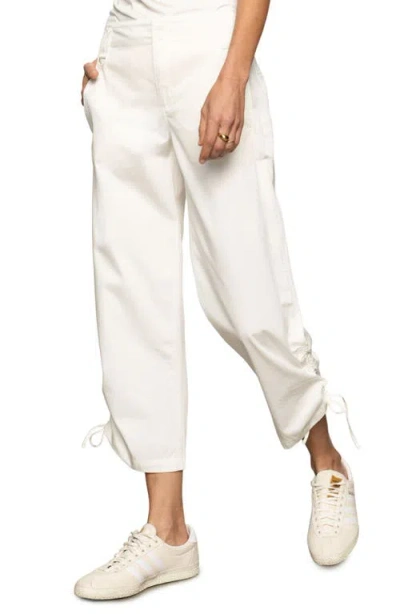 Sanctuary Cotton Twill Utility Crop Pants In Bleached W