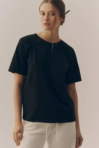 Sanctuary Cotton Twist Tee In Black