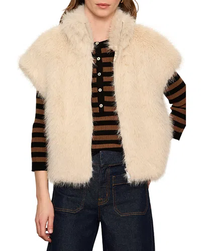 Sanctuary Cozy Faux Fur Vest In White