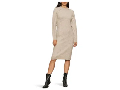Sanctuary Cozy Midi Dress In Heather Pearl In Metallic