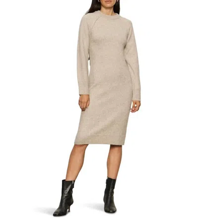Sanctuary Cozy Midi Dress In Heather Pearl In Metallic