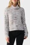 Sanctuary Cozy Mornings Pullover In Light Mineral Multi In Gray