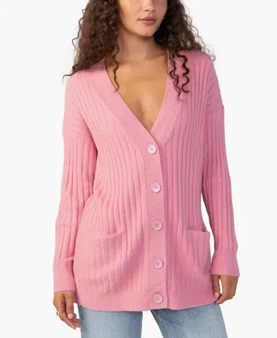 Sanctuary Cozy Seeker Cardigan In Pink