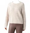 Sanctuary Cozy Stripe V-back Sweater In Neutral