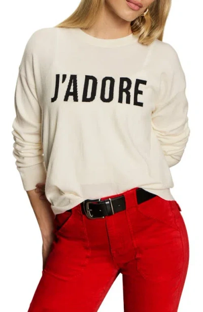 Sanctuary Crewneck Sweater In White