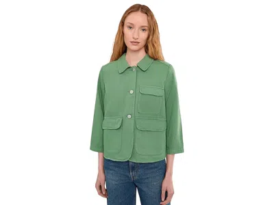 Sanctuary Crop Chore Jacket In Green
