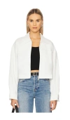 Sanctuary Cropped Paper Boy Jacket In Bleached White