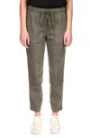 SANCTUARY CROSS COUNTRY PULL ON STRAIGHT LEG PANTS IN HIKER GREEN
