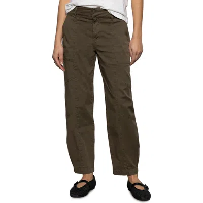 Sanctuary Cruiser Stretch Cotton Barrel Chinos In Brown