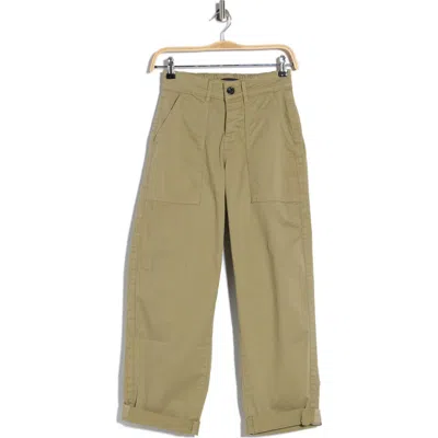 Sanctuary Cruiser Stretch Cotton Barrel Chinos In Green